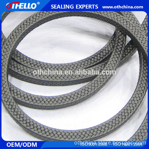 Black PTFE Valve packing /PTFE with graphite gland packing